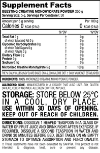 Beesting Creatine Monohydrate